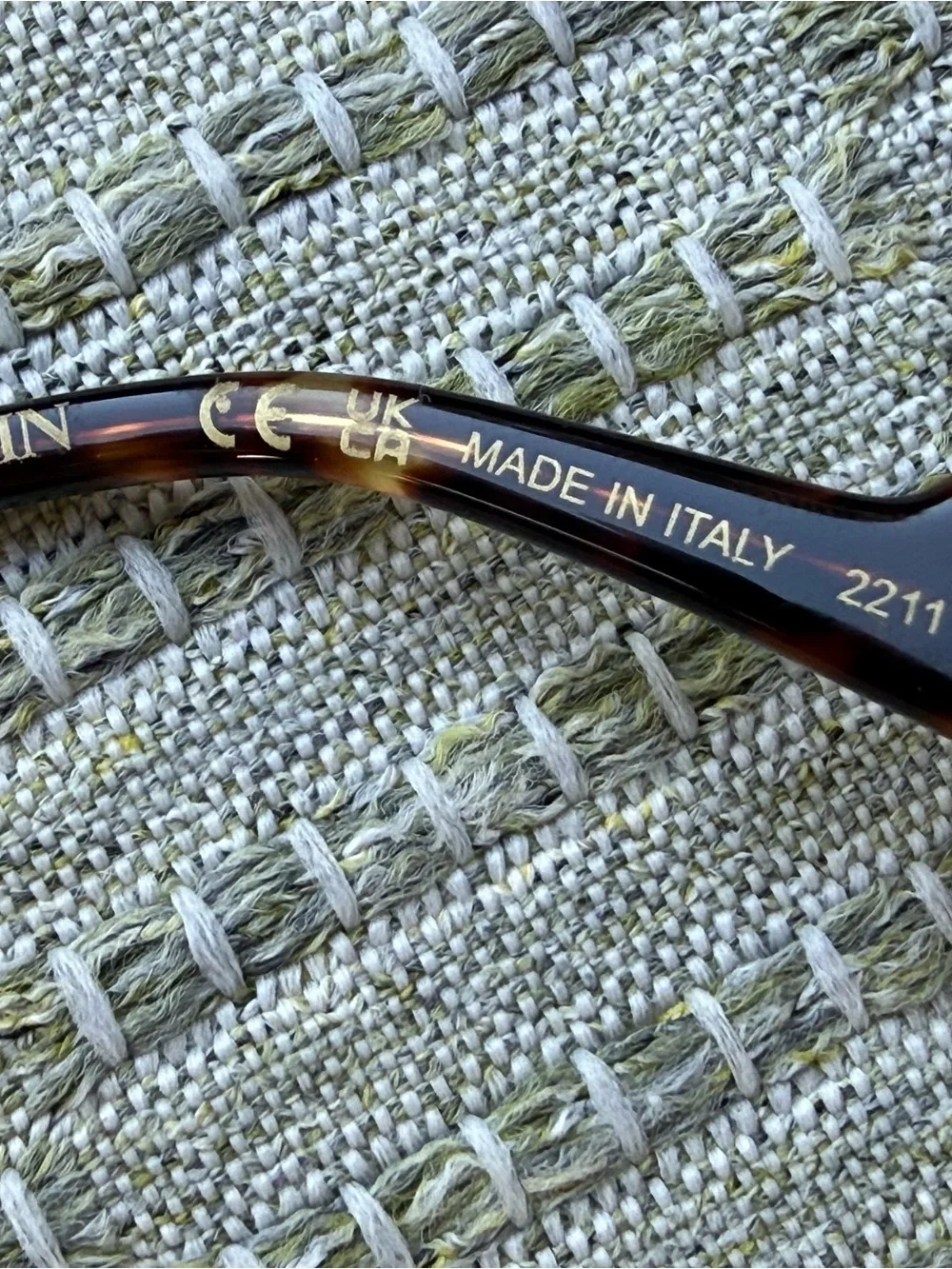 Lanvin LNV128S 733 Gold Rope-Detail Sunglasses Brown Khaki Lens 58mm Italy